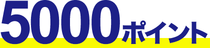 5000ポイント
